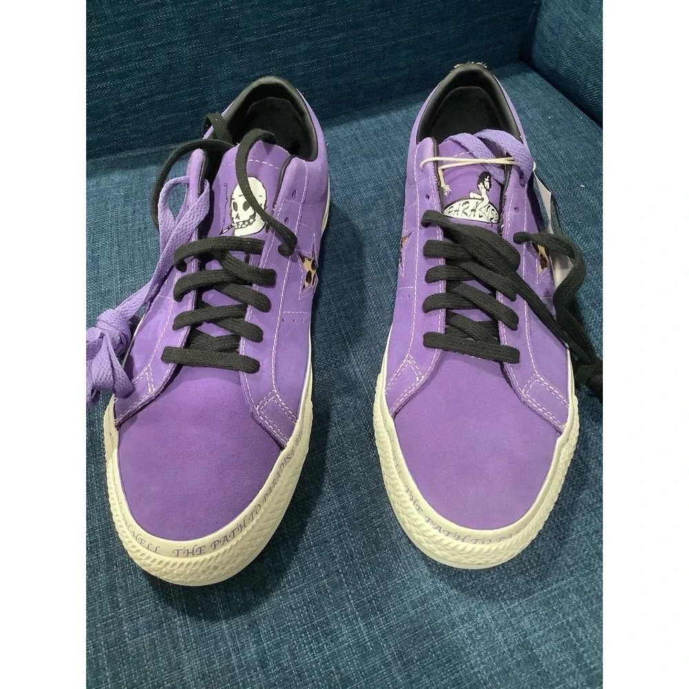 Size 9 .5M/ 11 W- Converse Sean Pablo x One Star Pro Low Paradise - Wild Lilac