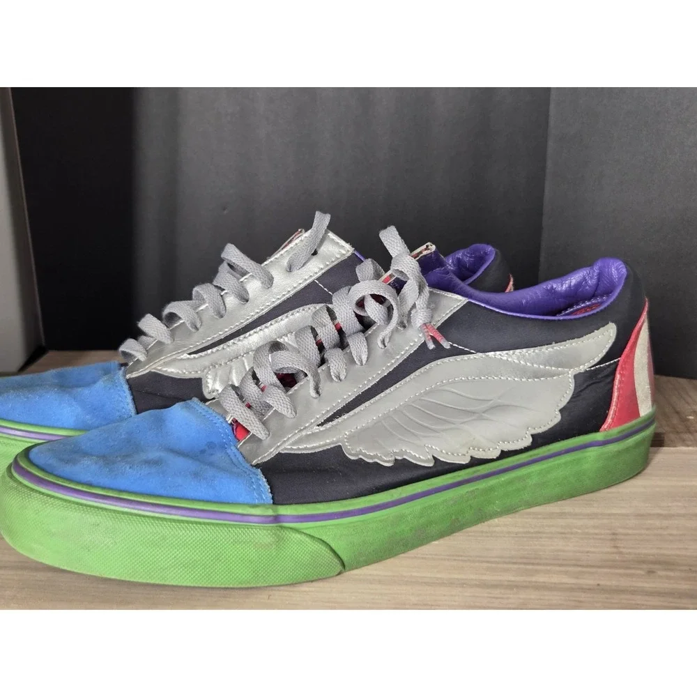 Vans Marvel Old Skool Avengers Shoes Sz 12 Skateboard Super Hero Capain America