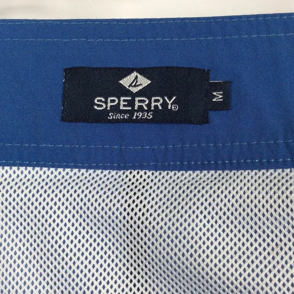 Sperry Swim Trunk Mens Size‎ Medium Blue Mesh Brief Lined Shorts
