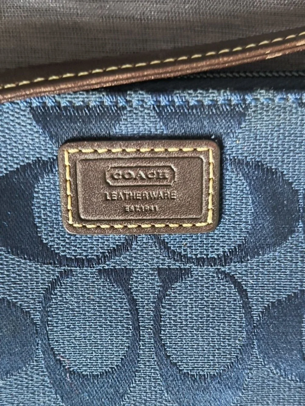 Coach wristlet blue