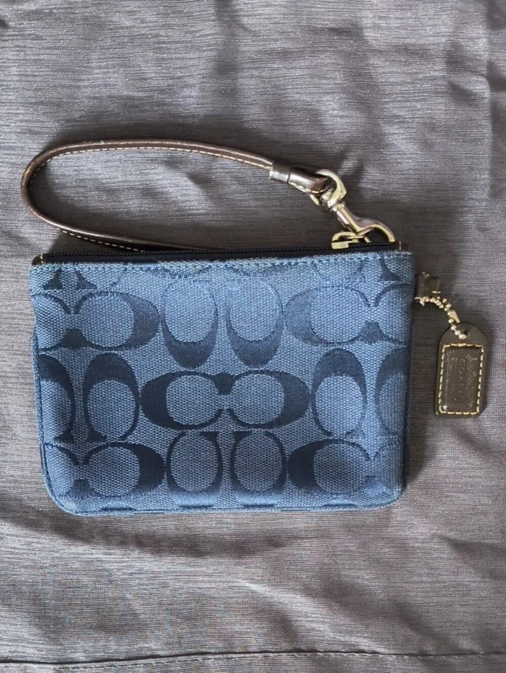 Coach wristlet blue