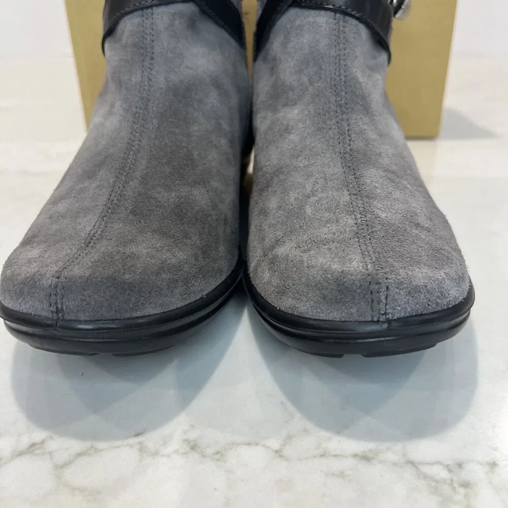 Romika Cassie NEW‎ Gray Suede Ankle Boots Booties Womens EU 37 US 6-6.5 Comfort