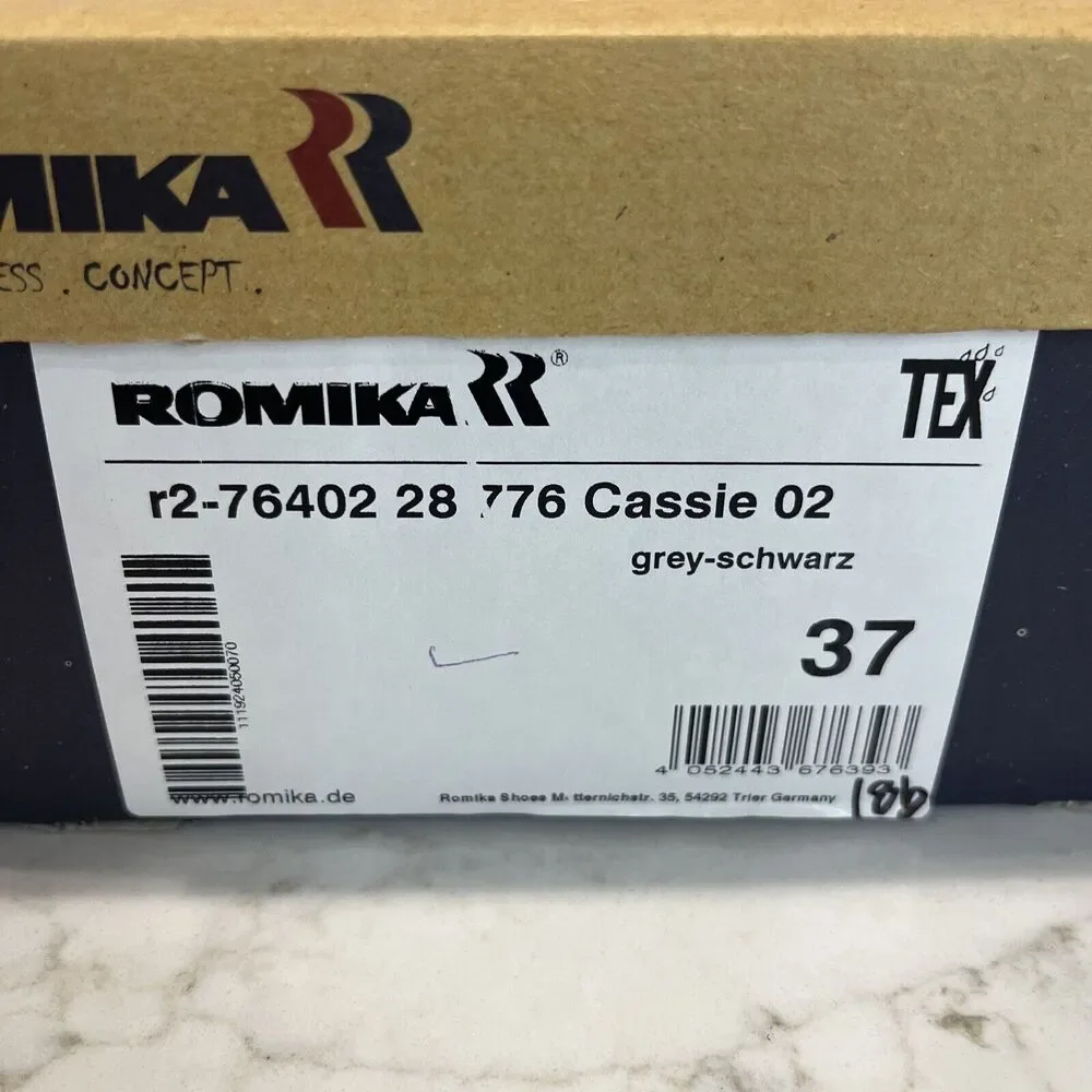 Romika Cassie NEW‎ Gray Suede Ankle Boots Booties Womens EU 37 US 6-6.5 Comfort