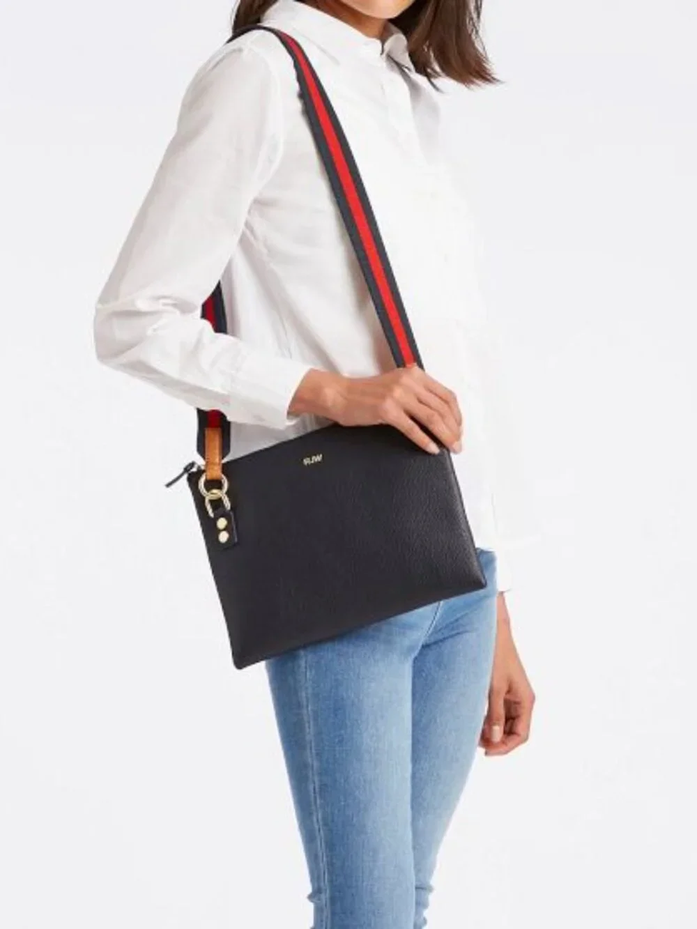 Mark & Graham Leather Zipper Crossbody