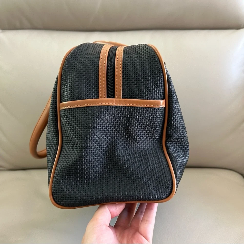 Yves Saint Laurent Black PVC Boston Bag