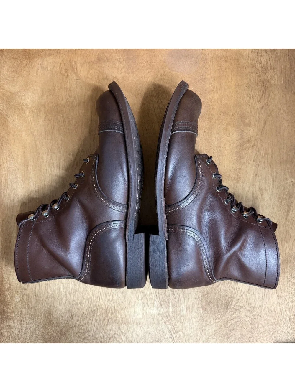 Red Wing Iron Ranger 6-Inch Boots Heritage 8111 Amber Harness Leather Men 8.5 E2