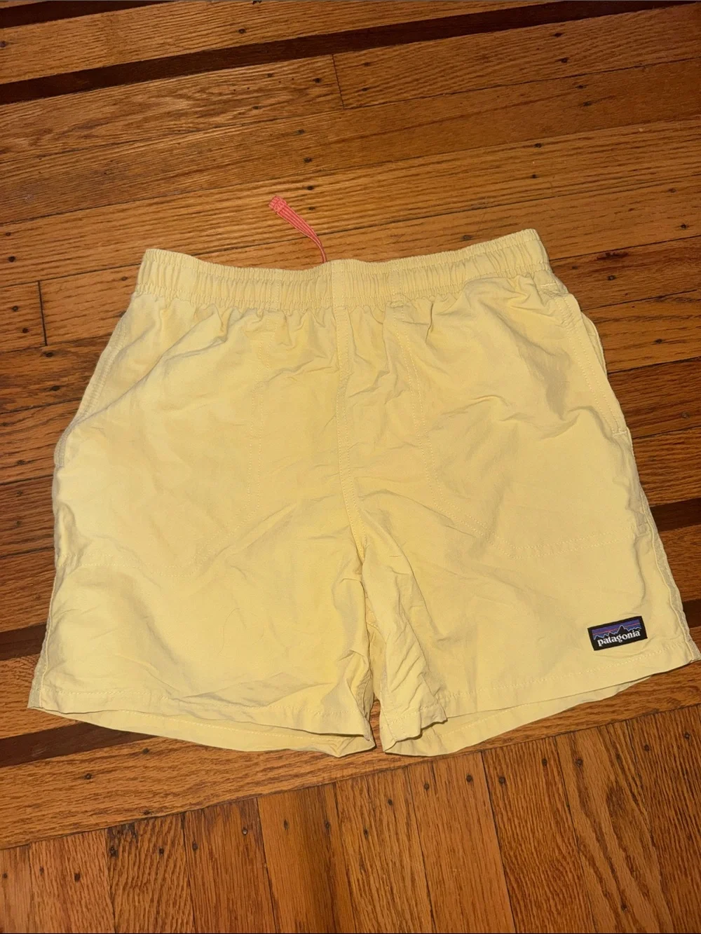 Patagonia Pale Yellow Swim Trunks