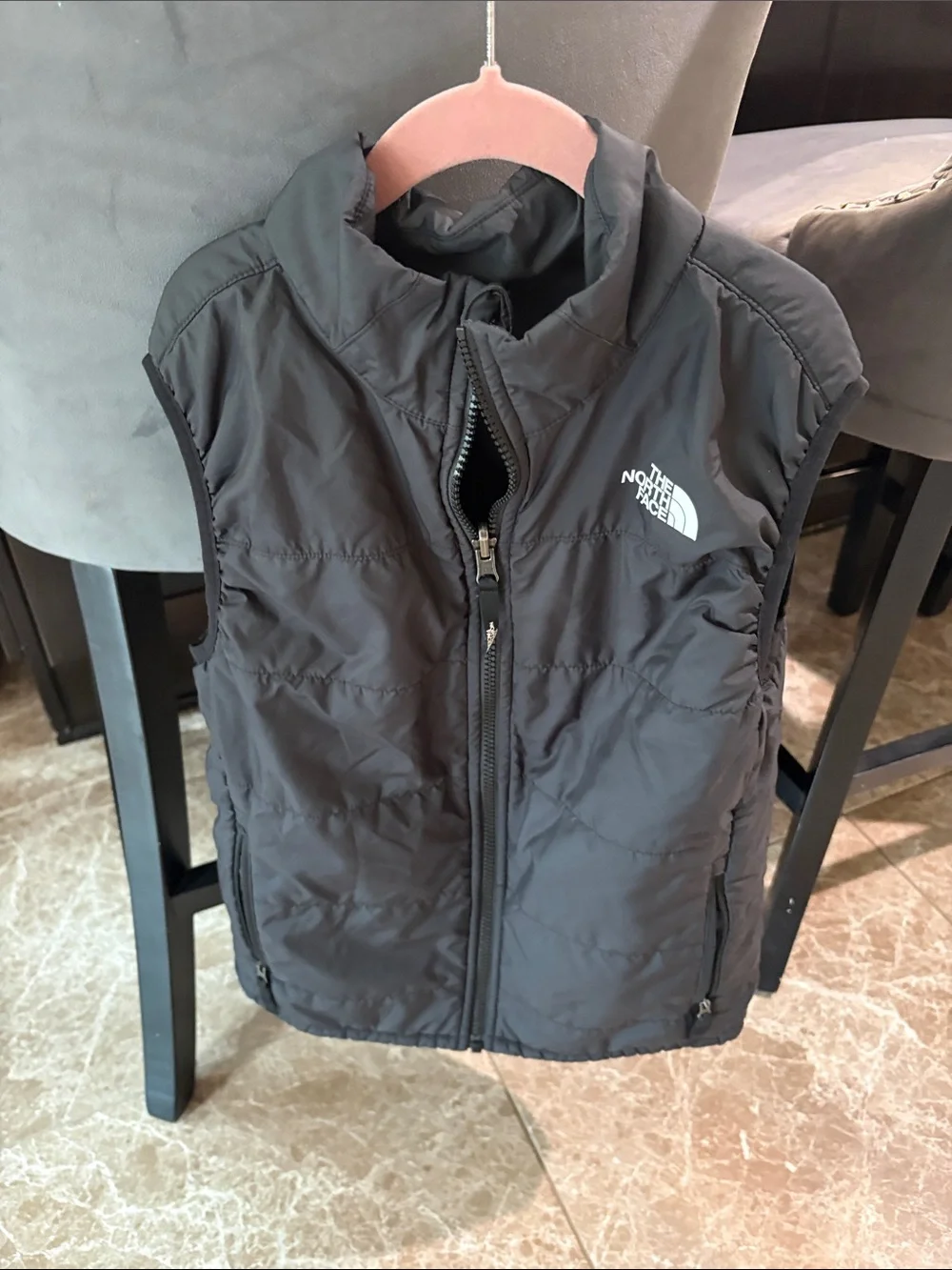 The North Face Black Insulated Sleeveless Jacket Vest