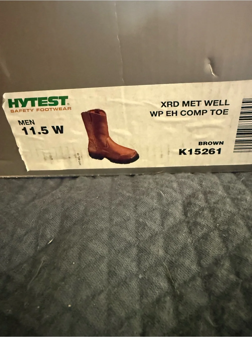 Waterproof Men's Brown Leather Work Boots