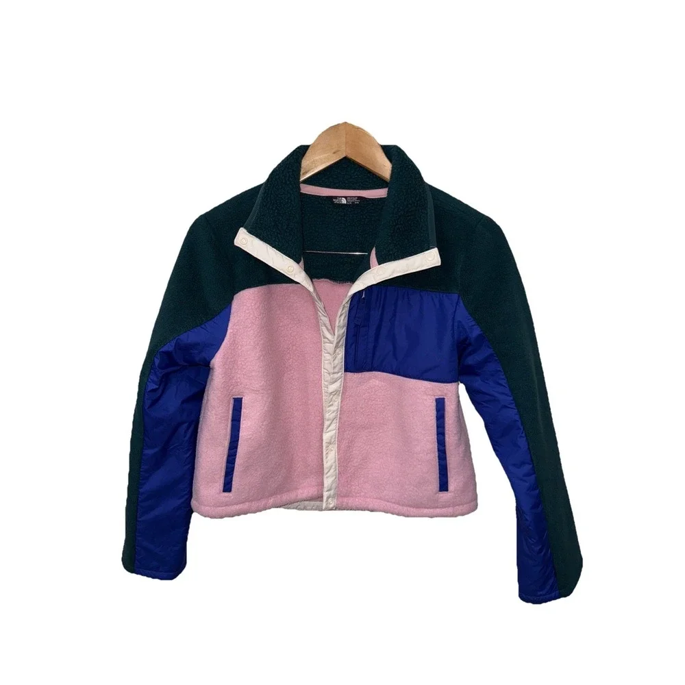 NWOT $100‎ THE NORTH FACE Big Girls Snap Fleece Mashup Jacket XL(14/16)