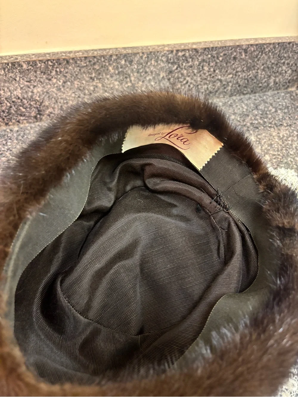 Lora Vintage Mink Hat