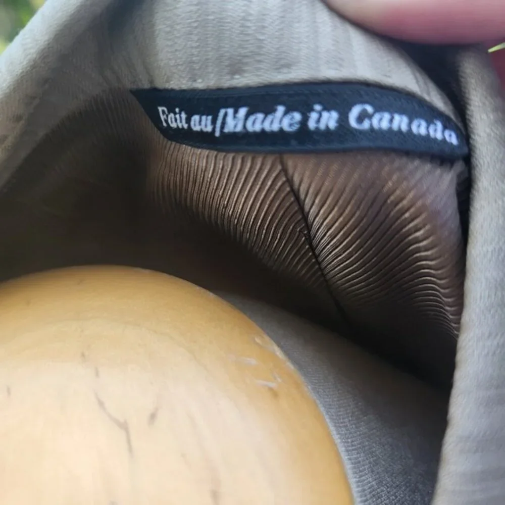 Bellissimo Sartoriale Mens Grey Herringbone Blazer Sport Coat Made in Canada 42R
