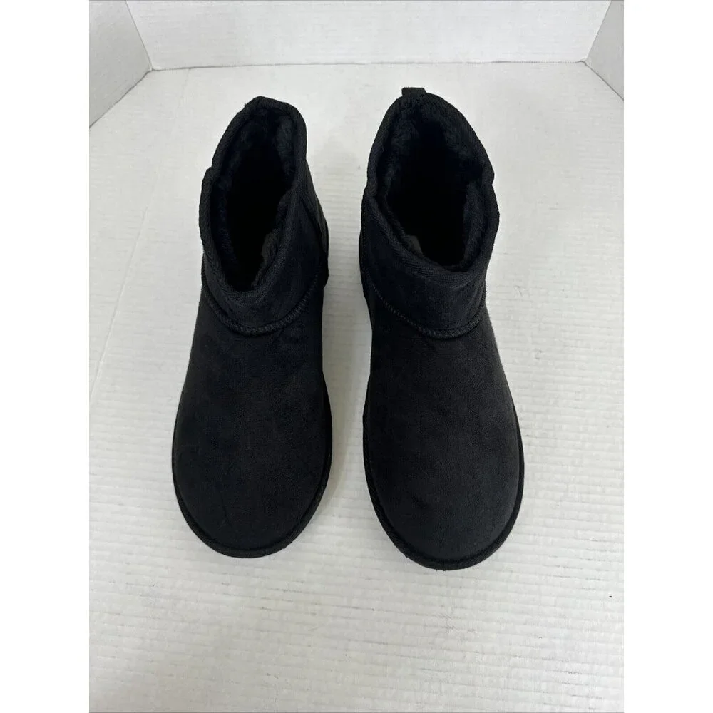 MIA NWOB Women's 11M Syndee Black Pull On Ankle Boot Bootie Faux‎ Suede