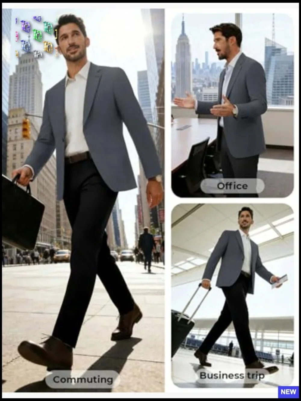 Lightweight Sport Coat Classic Notch Lapel One Button Casual Blazer Regular Fit