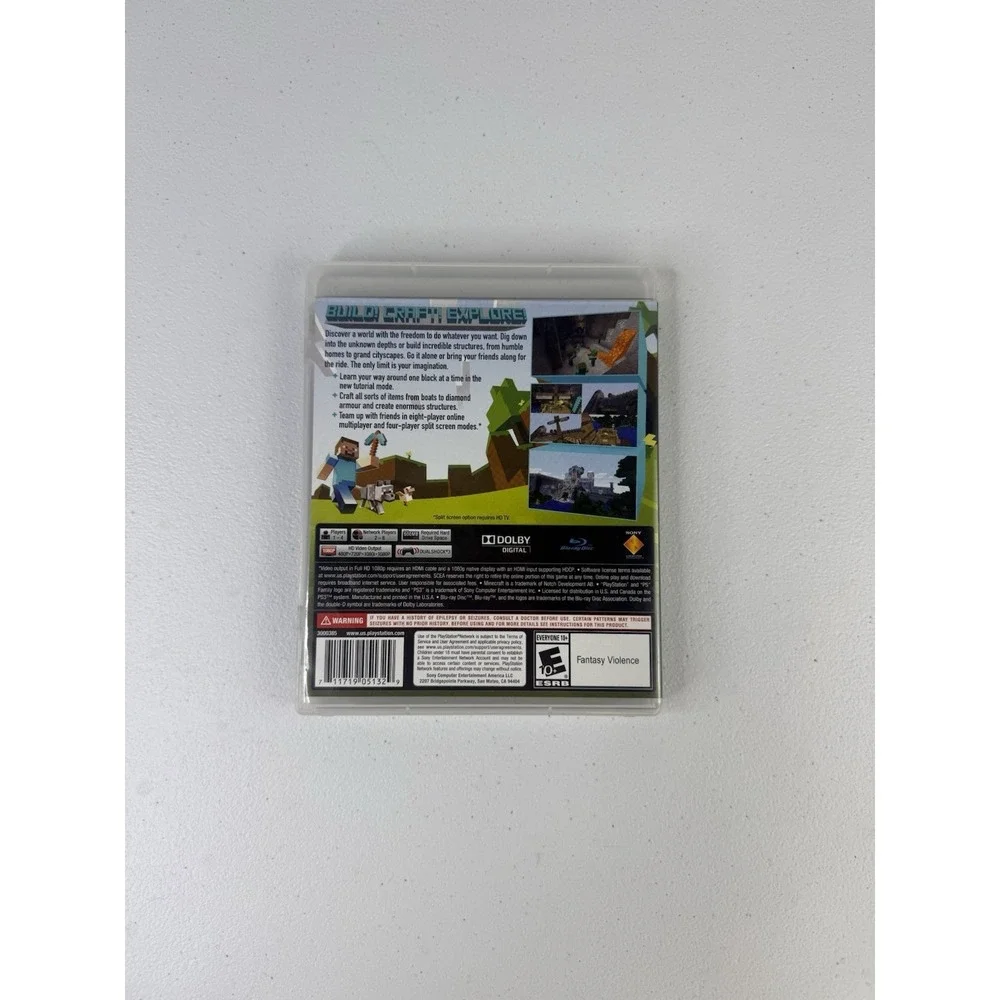 Minecraft PS3 (PlayStation 3, 2014) CIB Complete Tested Working