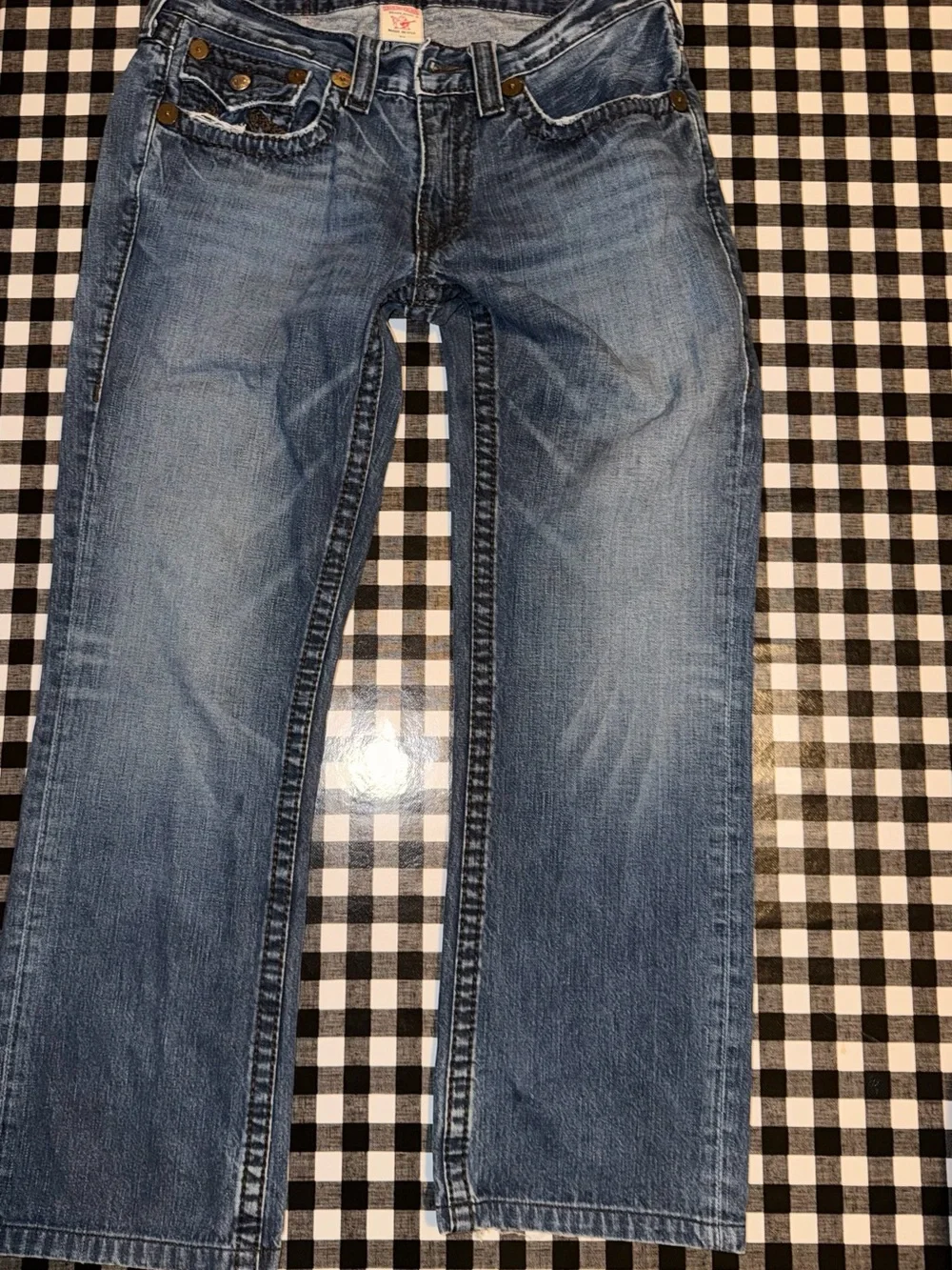 True Religion Classic Straight-Leg Blue jeans