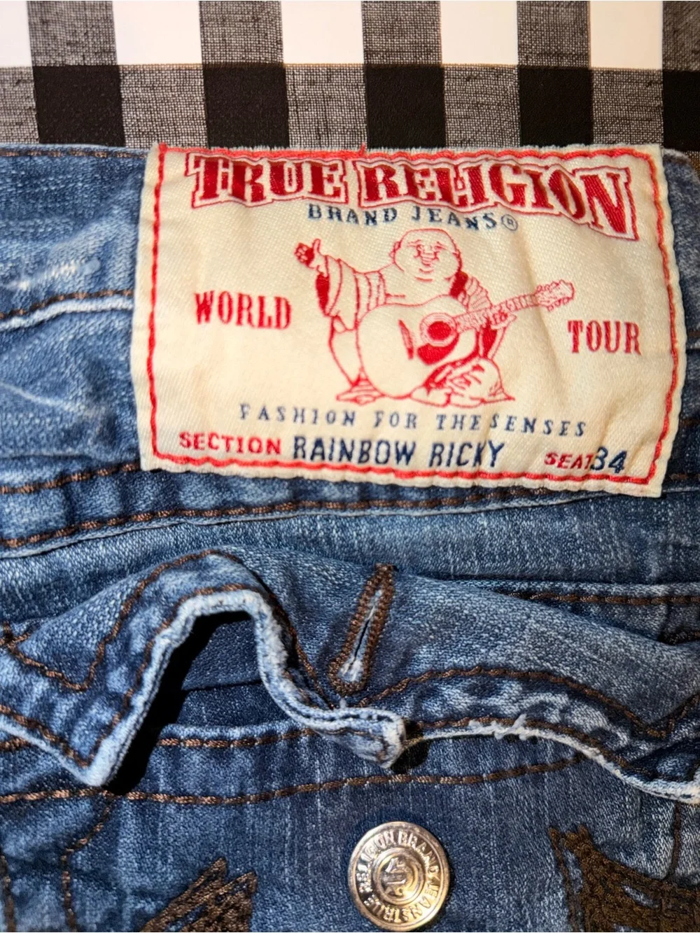 True Religion Classic Straight-Leg Blue jeans
