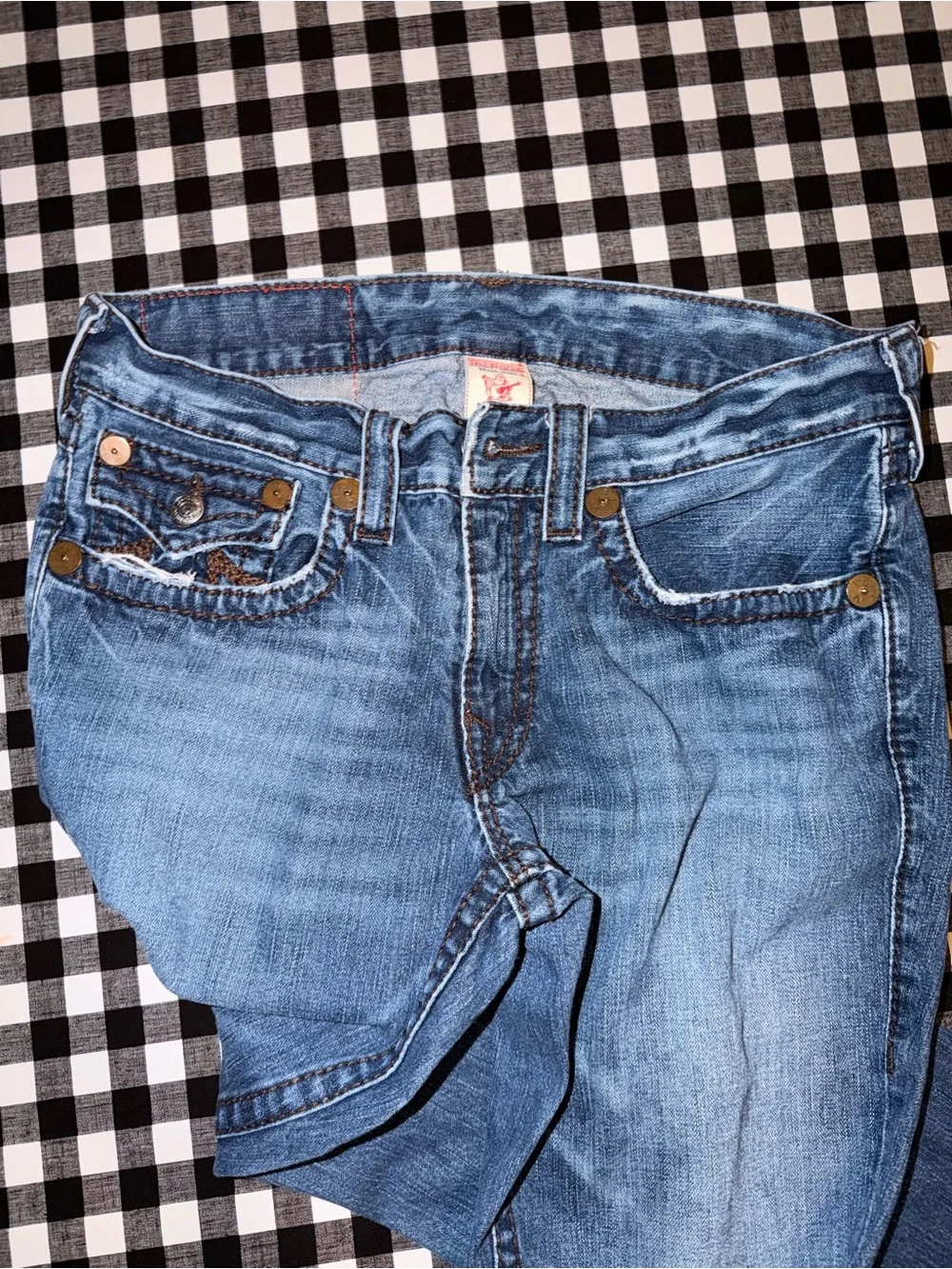 True Religion Classic Straight-Leg Blue jeans