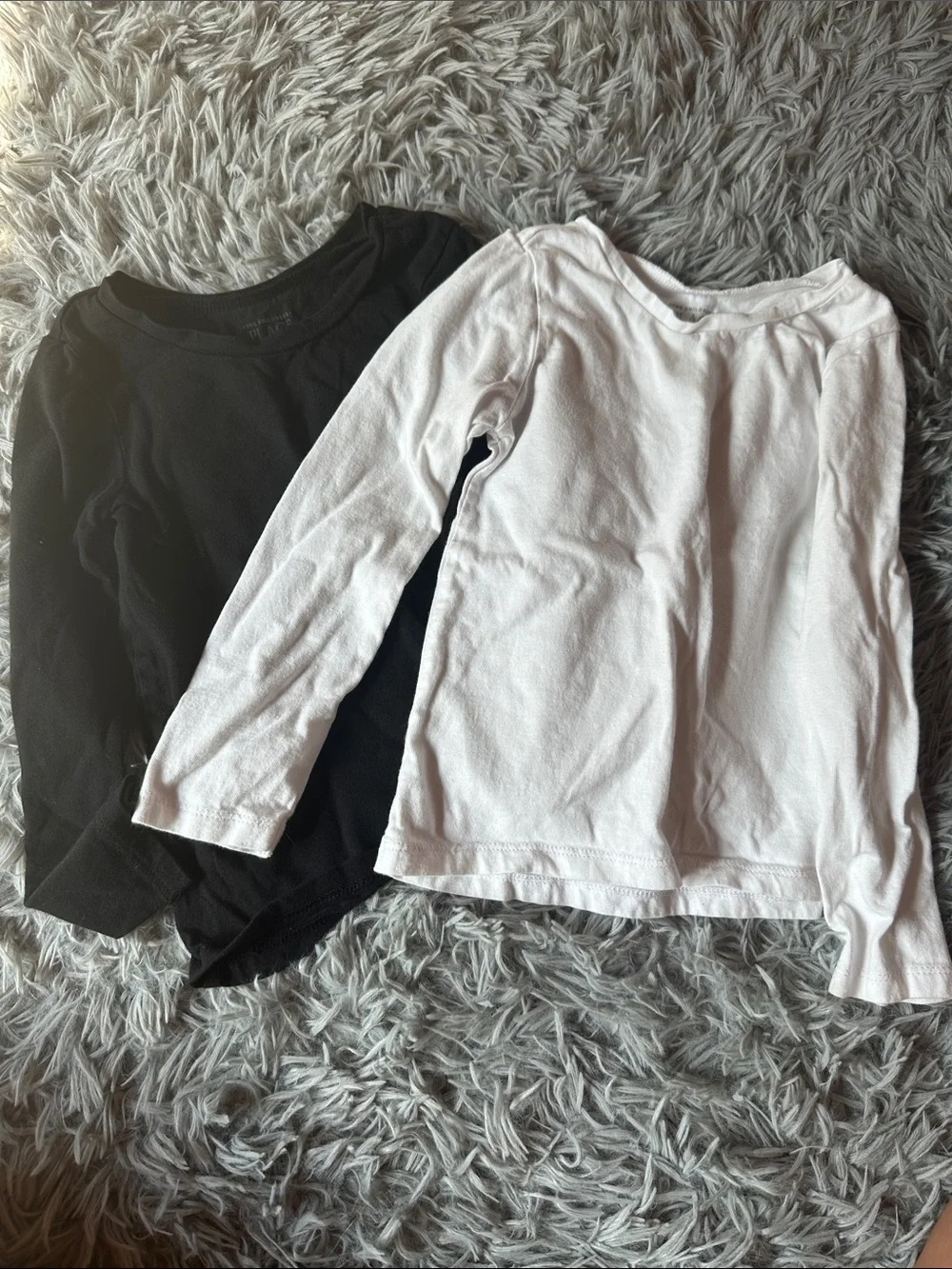 Basic Long Sleeve Tee Duo - Black & White