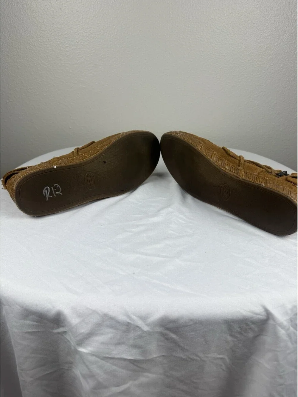 UGG Reid 1019129 Womens 8 Chestnut Suede Ankle Boots Wrap Lace Moccasin Zip