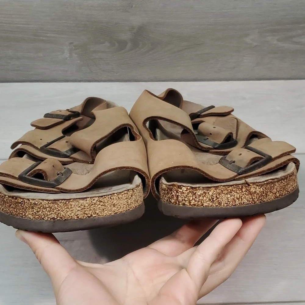 Birkenstock Mens Milano Leather Sandals shoes sz 12