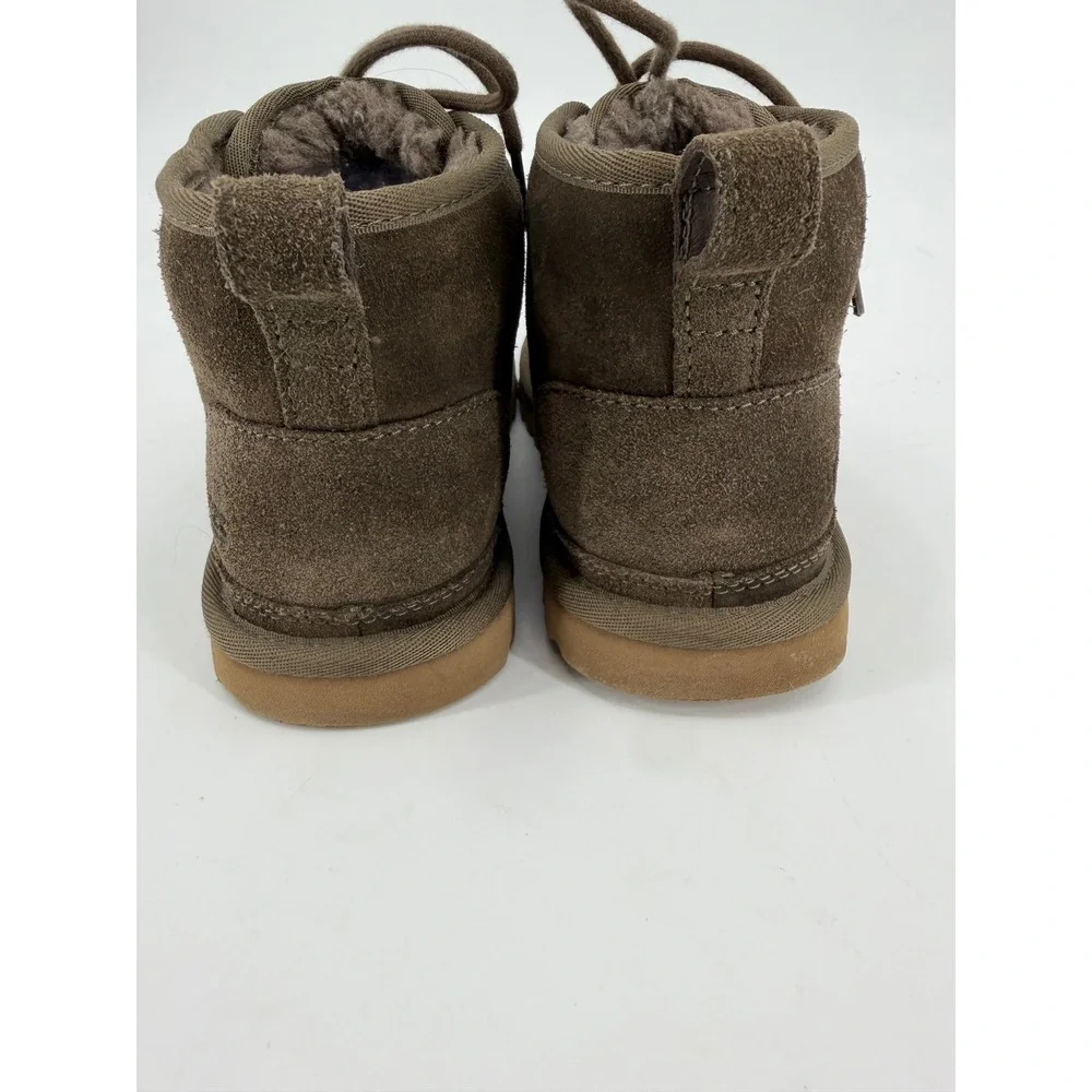 UGG Neumel Burnt Olive Suede Lace Up Chukka Boots 1094269 Womens 7