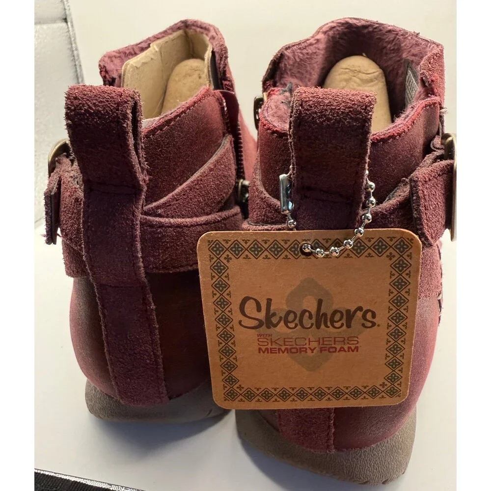Skechers women burgundy