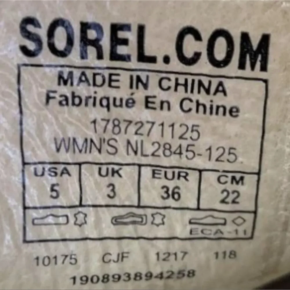 Sorel size 5m