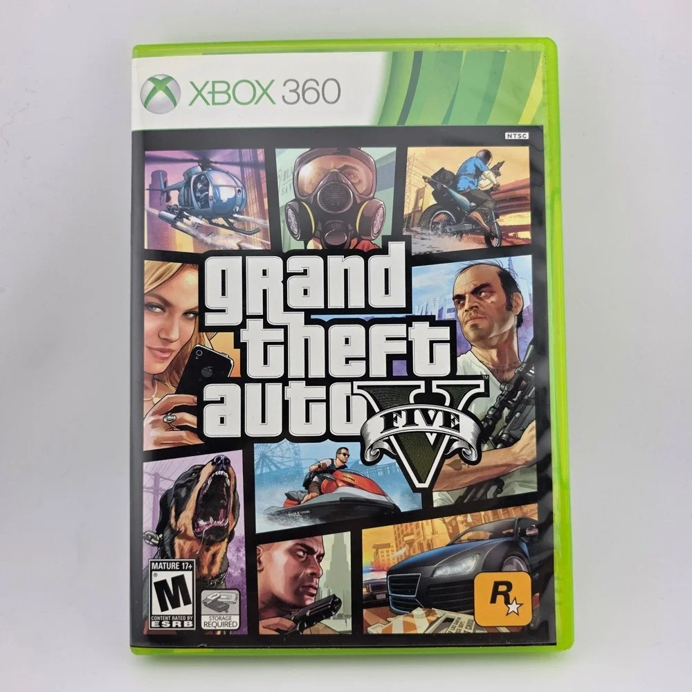 Grand Theft Auto V 5 Xbox 360 Video‎ Game Rockstar Games Complete