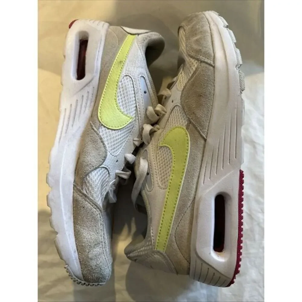 Size‎ 9 Nike Air Max SC Womens Shoe White/Light Lemon/Fireberry/Blue FQ8886-100