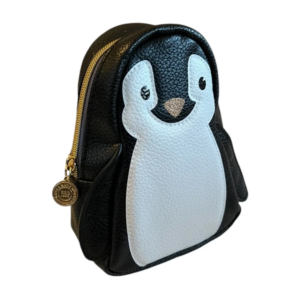 Bath & Body Works Black and White Penguin Cosmetic Bag