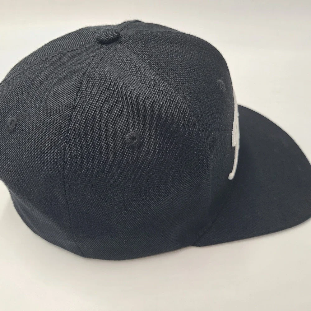 Titties‎ Hat Snapback Power Golf Black White Parody Script Logo Wool Blend Men