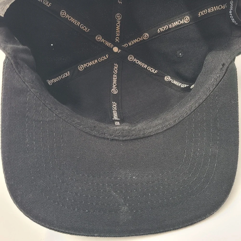 Titties‎ Hat Snapback Power Golf Black White Parody Script Logo Wool Blend Men