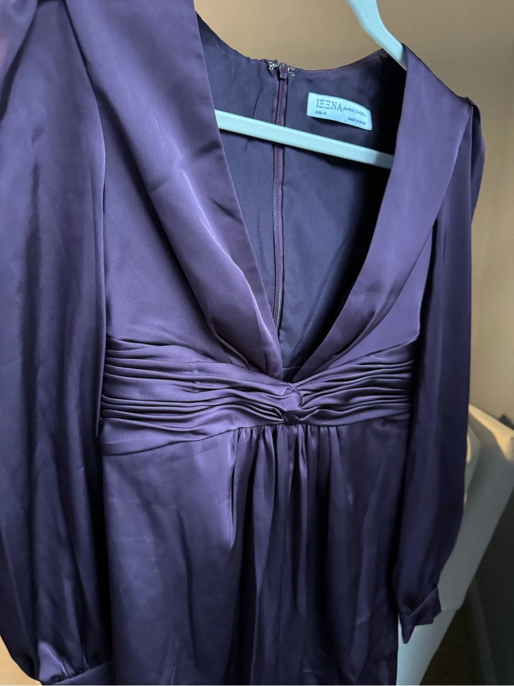 Mac Duggal satin jumpsuit