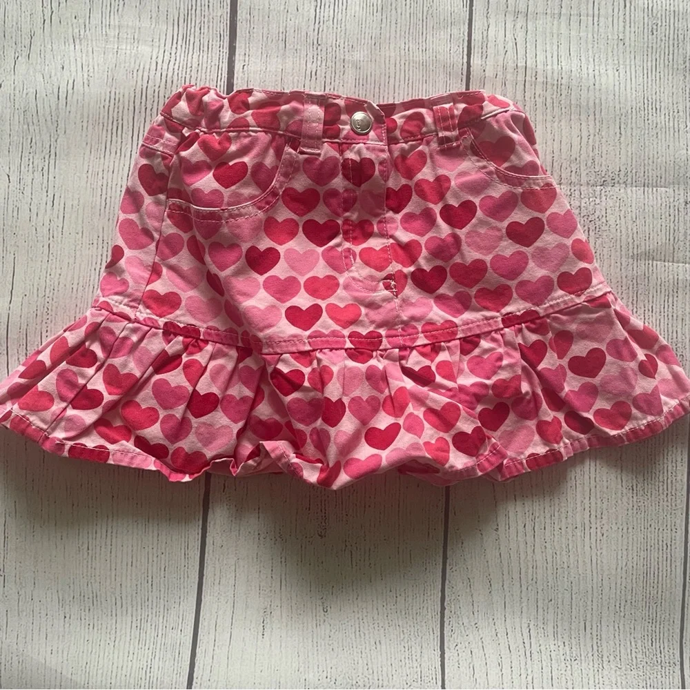 Gymboree Full of Heart Girls Skort size 5