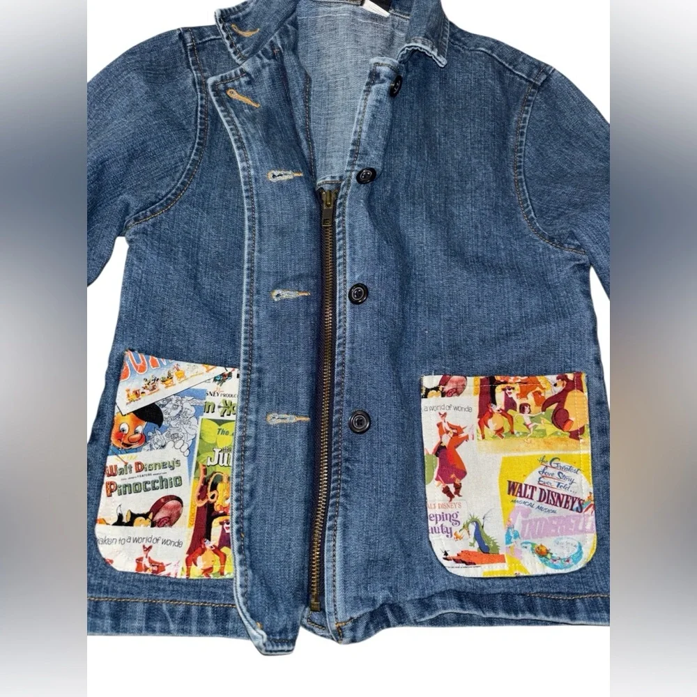 GAP Denim Upcycled Disney coat 5/6