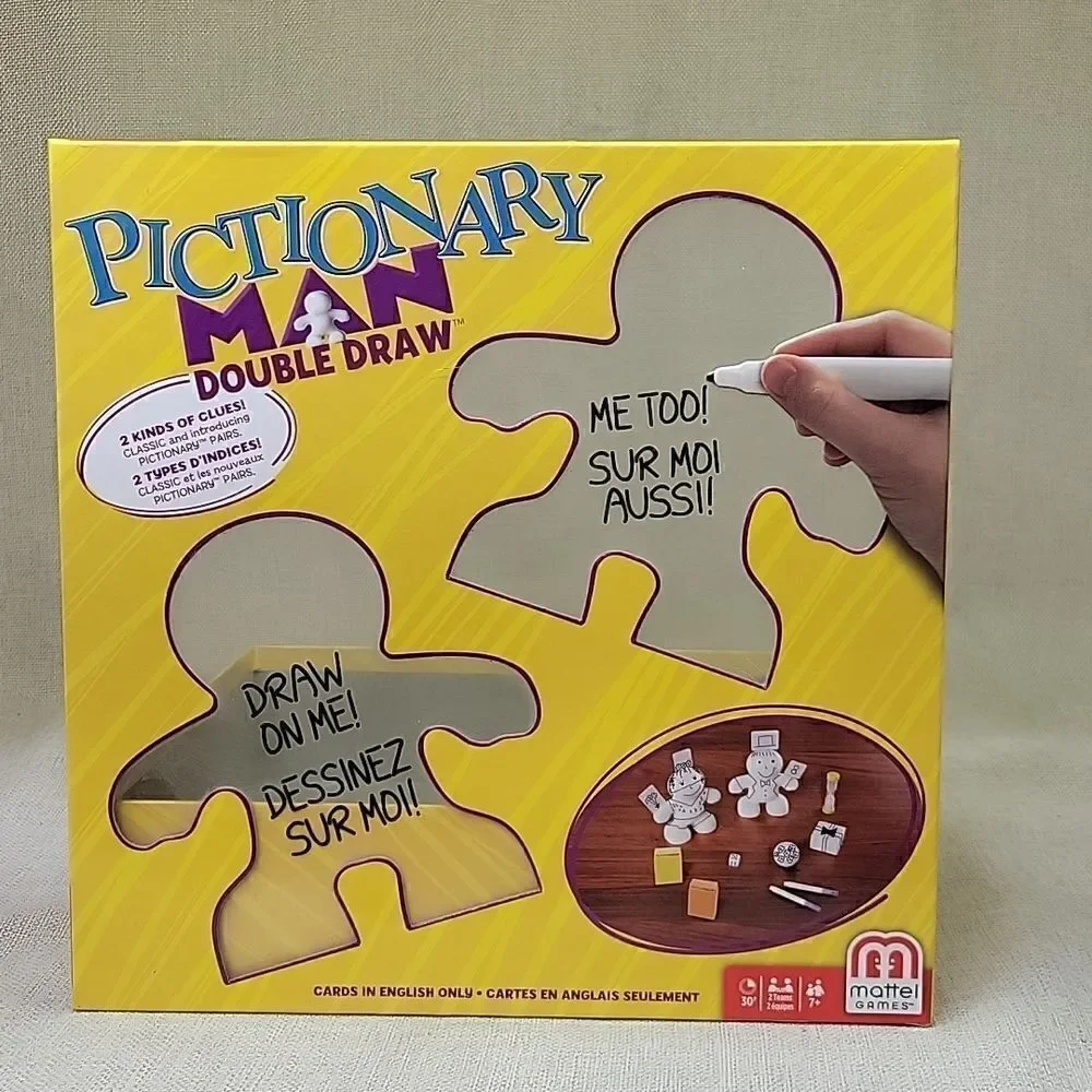 ‎Mattel PICTIONARY MAN DOUBLE DRAW GAME 2 Teams Age 7+