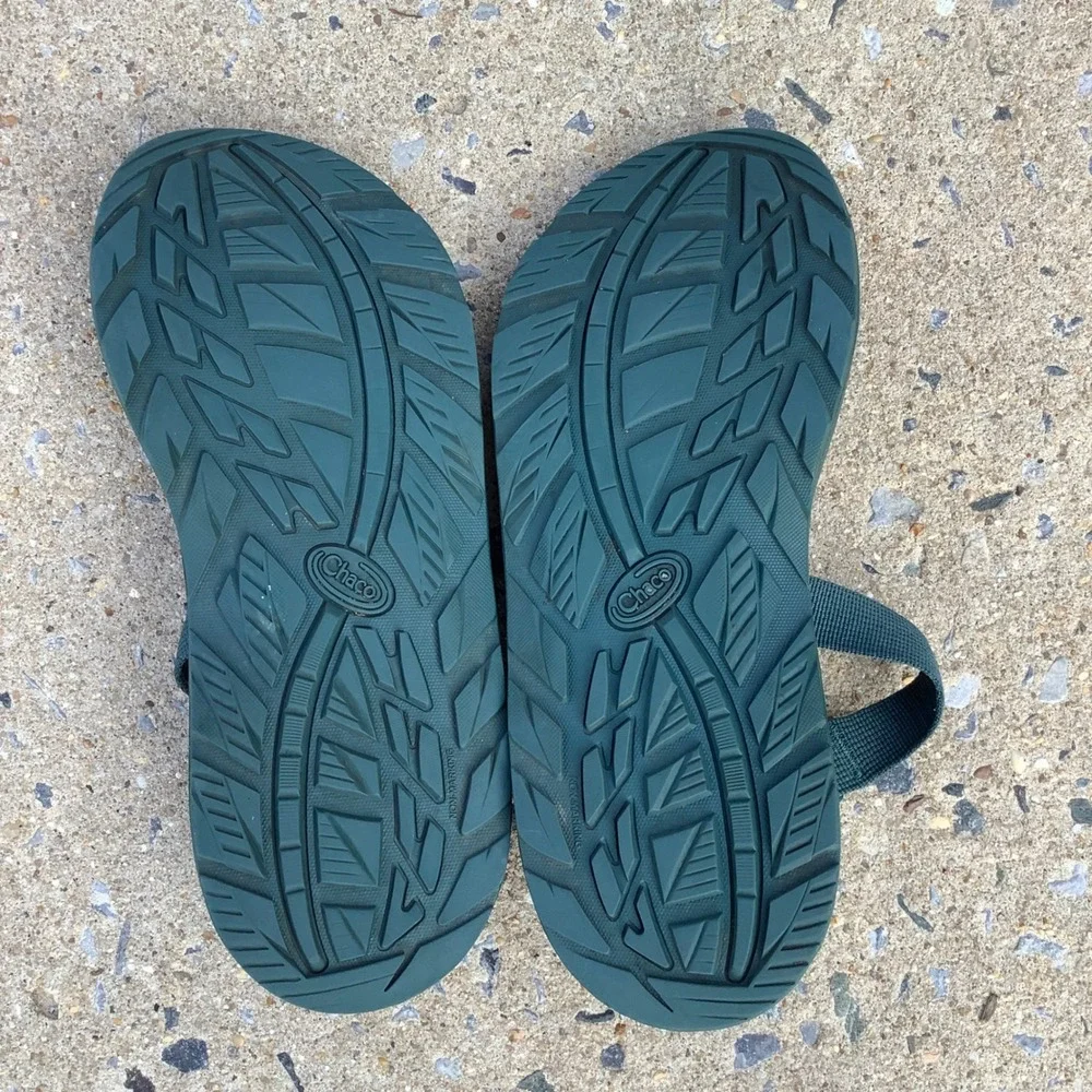 Chaco Z1 Classic Sandals Mens 12 Forest Green Hiking Strappy Sport Shoes J107151