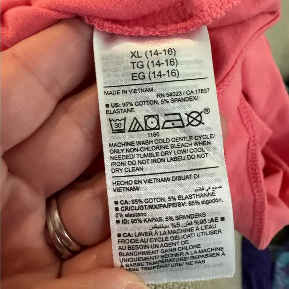 Old Navy Girl's Tank Tops and T-shirt Size XL / 14