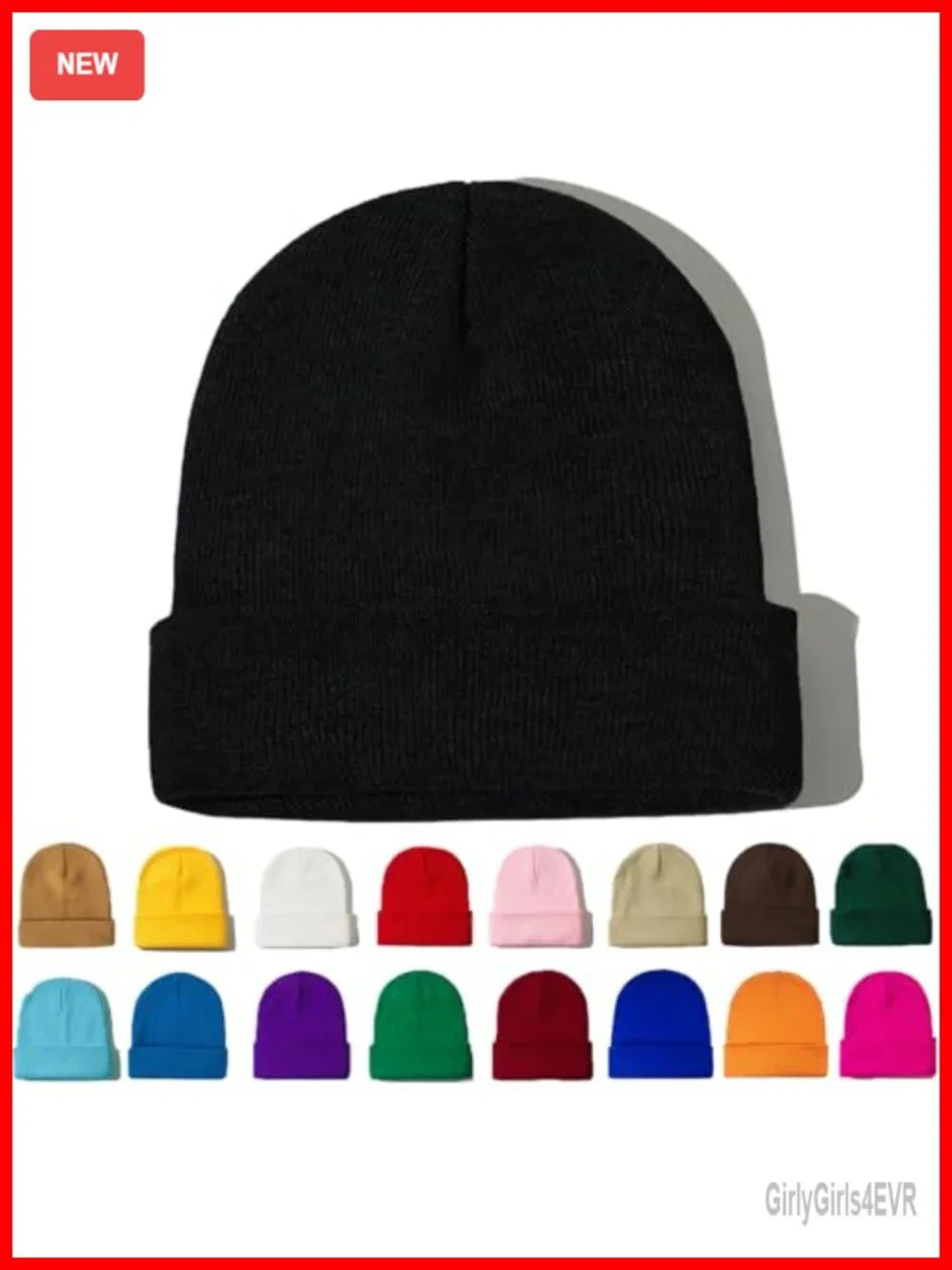 Beanie Ski Watch Cap Cuffed Knit Hat Fisherman Winter Soft Acrylic Unisex