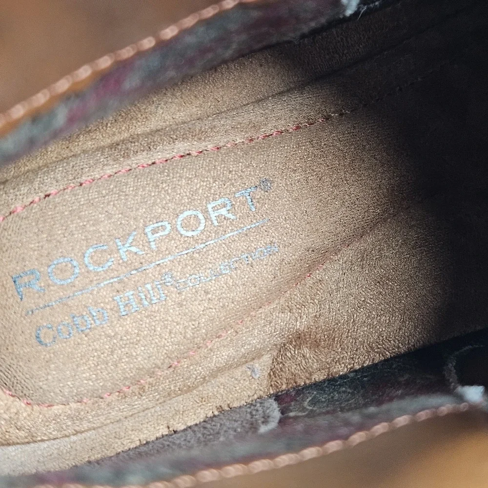 Cobb‎ Hill by Rockport Women's Oliana Panel Boot Ankle Zip Brown 7 M Bootie