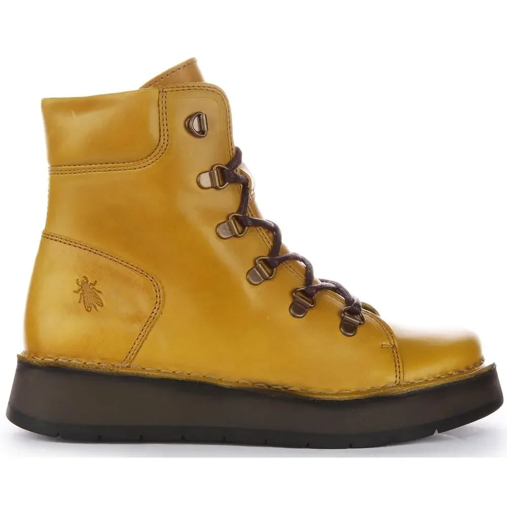 FLY LONDON WOMEN'S ROXY094FLY ANKLE BOOT, MUSTARD, 5 UK