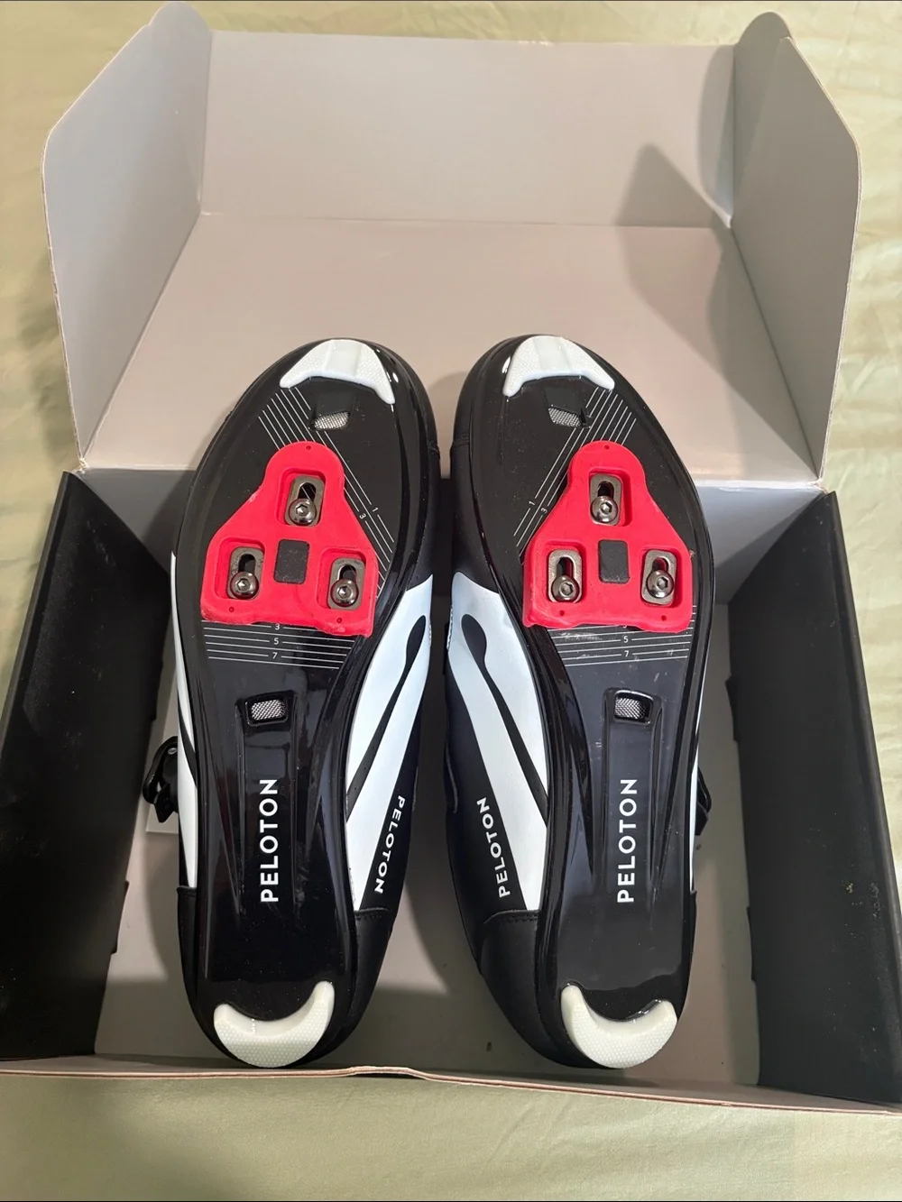 Peloton Bike Shoes-  Men’s Black and Red - Size 11/45