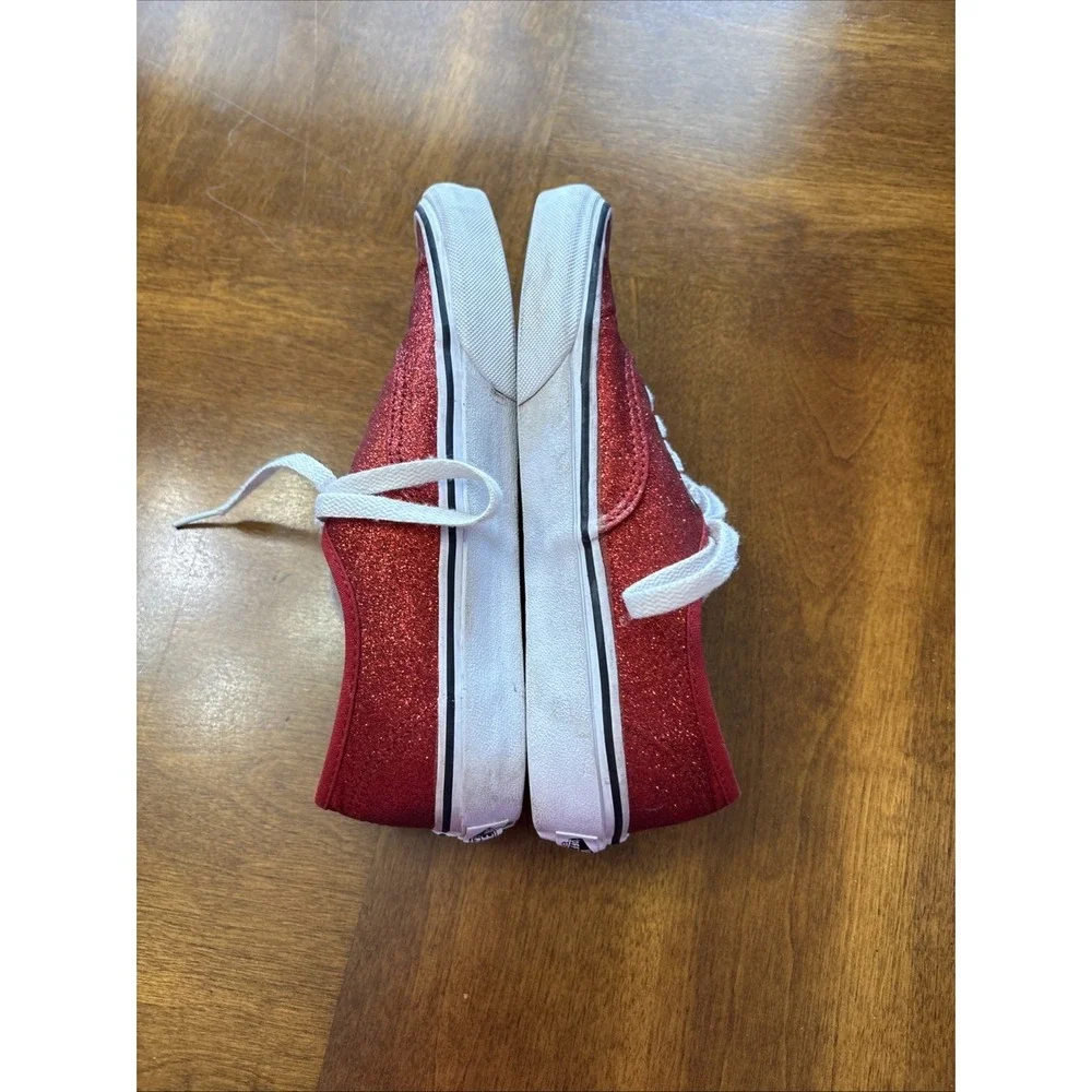 Vans glitter red