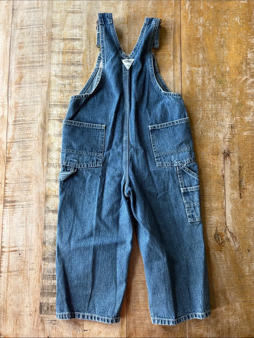 OshKosh Bgosh shoulder holes overalls