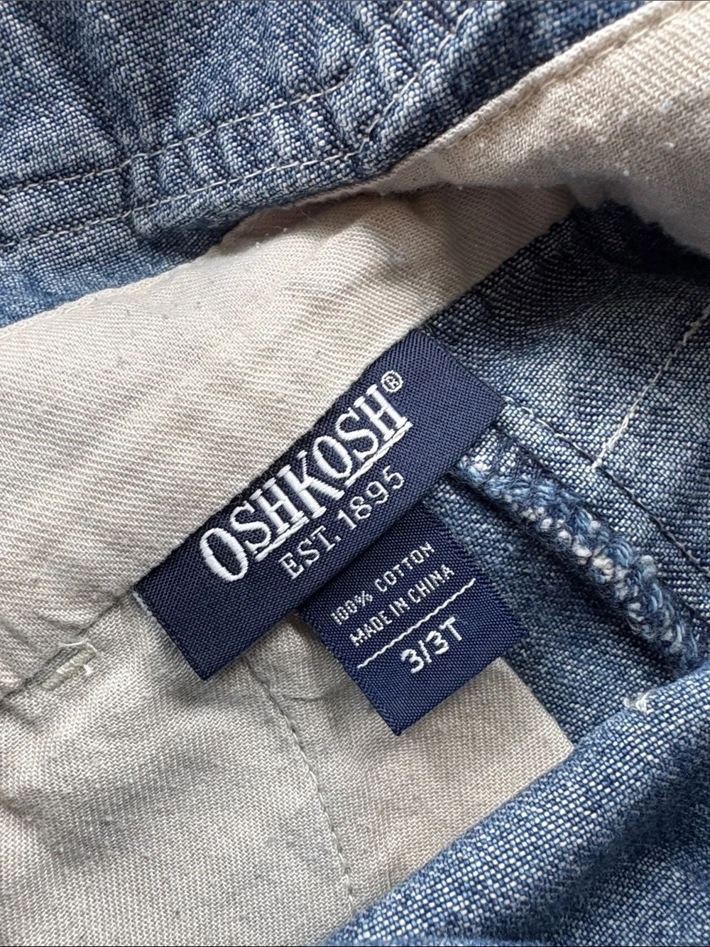 OshKosh Bgosh bib stains workwear