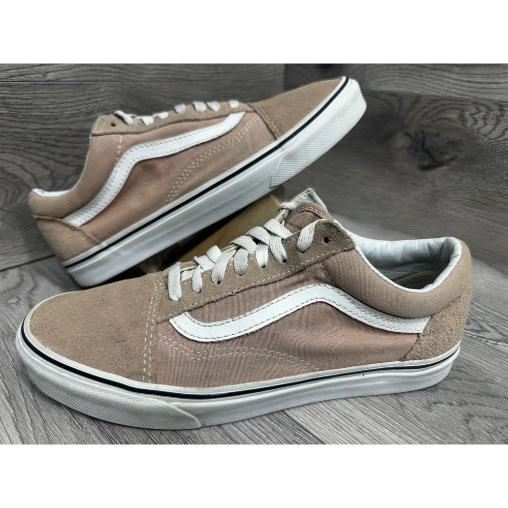 Vans Old Skool Low top Rose Suede Canvas Skate Shoes Mens 9 Womens 10.5