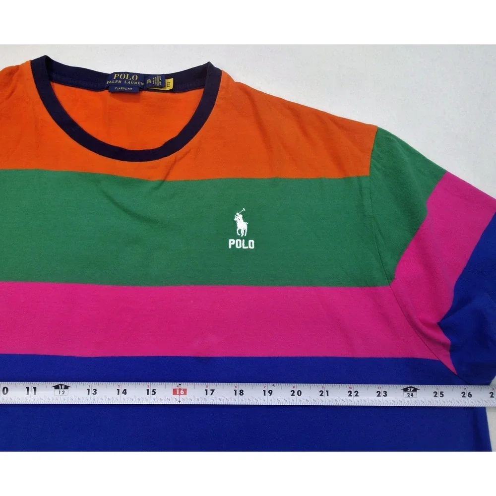Polo Ralph Lauren Shirt Mens 2XL Classic Fit Multi Colored LIMITED USE T-Shirt
