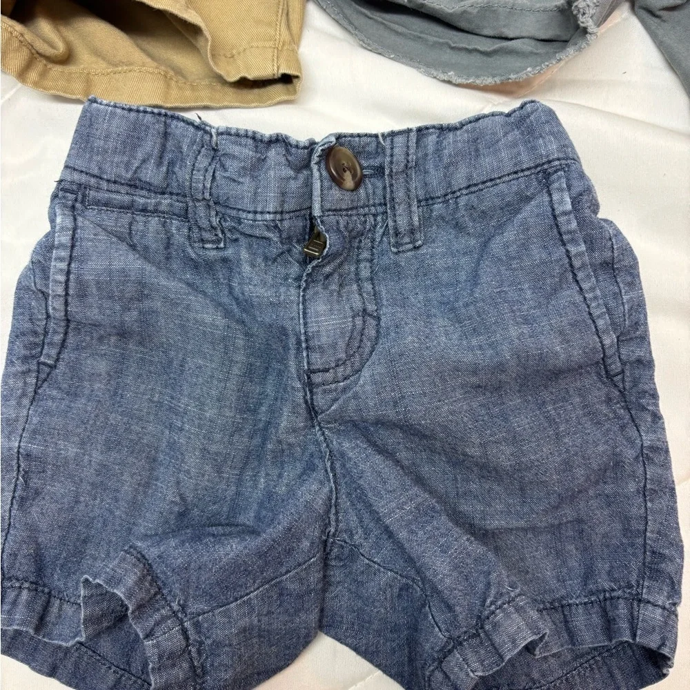 Old Navy Oshkosh & The children’s place Kids Shorts Trio Bundle- Tan, Gray, Blue
