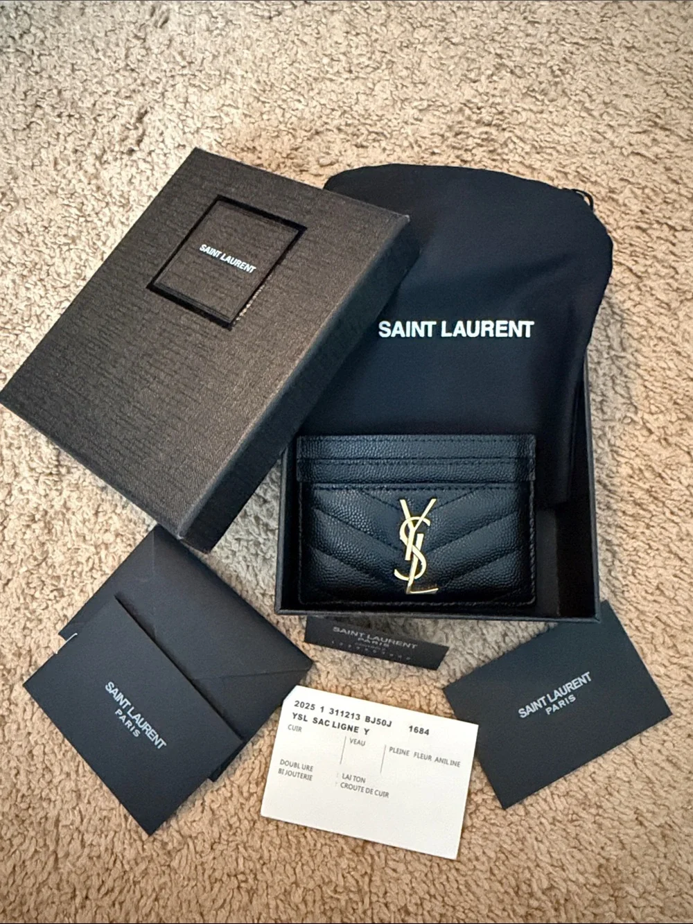 Louis Vuitton ysl card